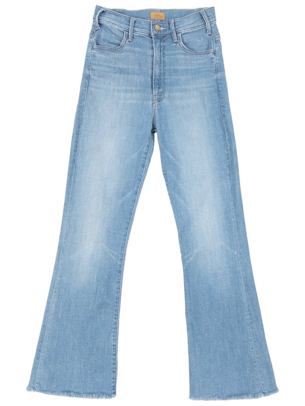 Mother Hustler Ankle Fray Jeans Womens 24, High Rise, Bootcut Shaken Not Stirred